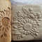 Sunflower rolling pin embossed