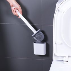 Silicone Toilet Brush & Holder Set