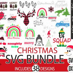 Bundle Christmas Svg, Merry Christmas Svg, Winter Svg files, Digital download