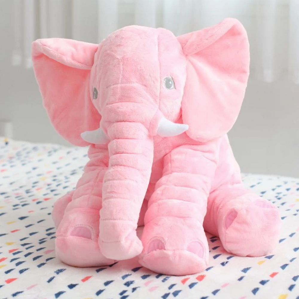 Elephant Baby Pillow Pink