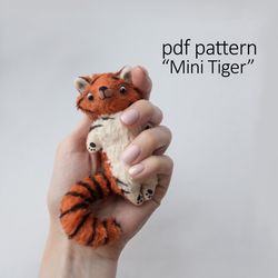 Tiger Pattern 10cm - Pdf downloadable DIY Teddy Pattern