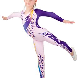 Figure skating costume for girls and boys Gems