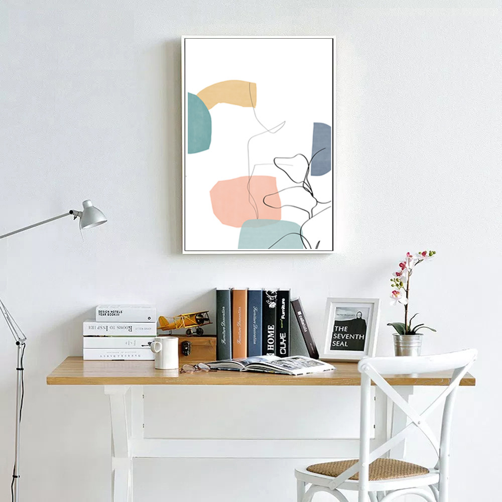 Minimalist 3 posters with a female theme line to download