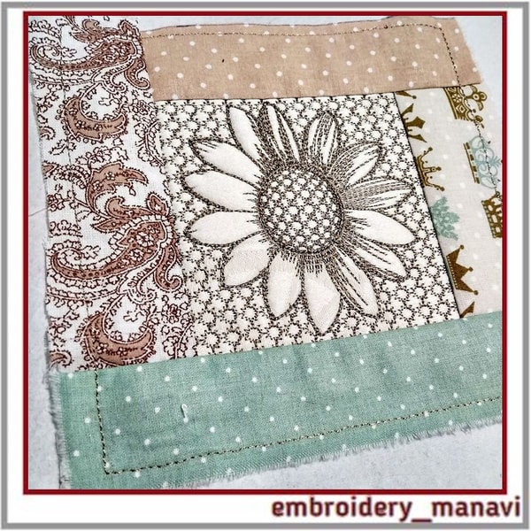 Patchwork in the hoop. Digital Machine Embroidery designs. | Inspire Uplift