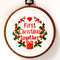 First Christmas ornament, PDF pattern, Keepsake First Christmas, Embroidery Christmas, Our First Christmas, First Christmas Together.jpg