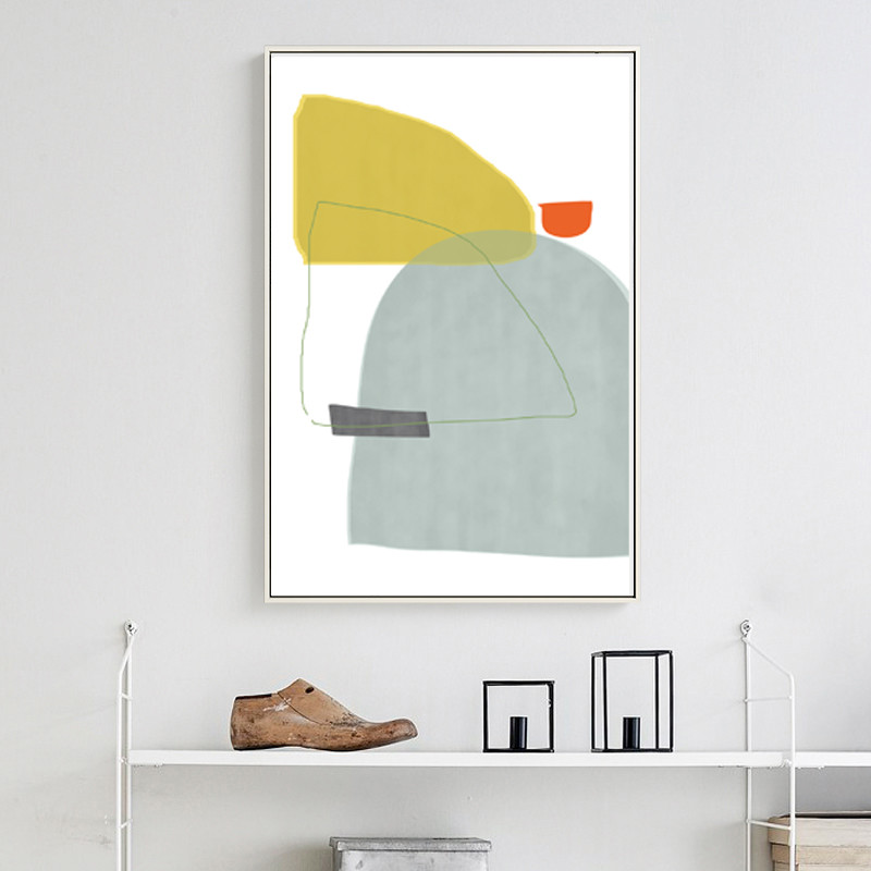 three modern abstract posters in beige tones that can be downloaded and hung on the wall 1