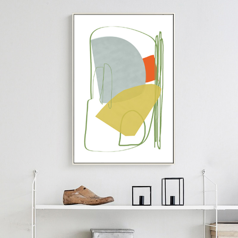 three modern abstract posters in beige tones that can be downloaded and hung on the wall 1