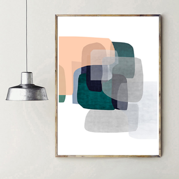 3 abstract geometric posters easy to download 1