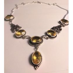 Stunning 925 Sterling Silver Victorian Style Neckace