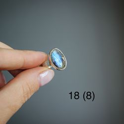Labradorite silver ring, Size 8, Statement silver ring, gemstone ring, Gift for women