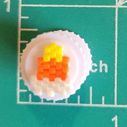 candy corn post earrings