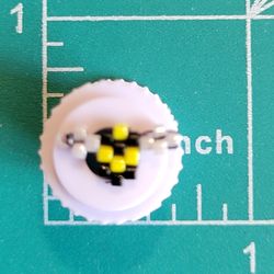tiny bee post earrings