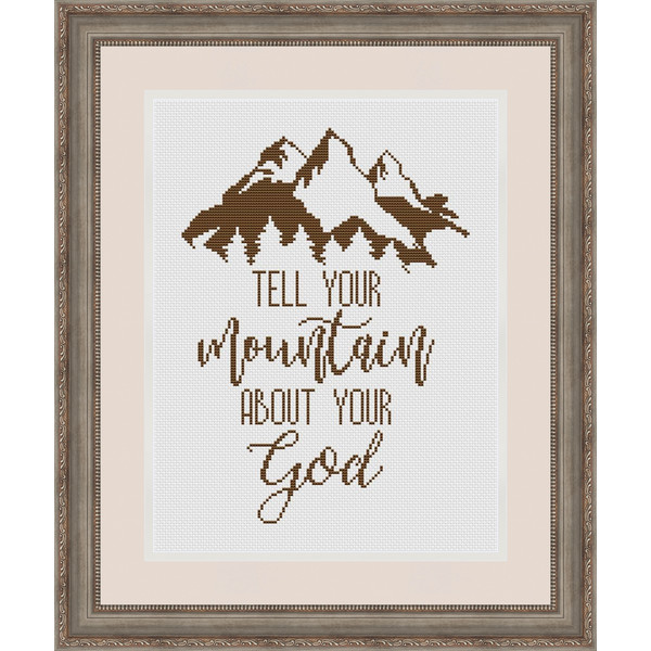 Religious cross stitch pattern  religious-cross-stitch-pattern-tell-your-mountain-about-you-inspire-uplift