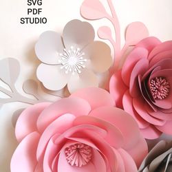 Small flower template SVG | Paper Crocus