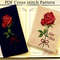Rose Cross Stitch Pattern. Floral Cross Stitch Pattern. Embroidery Greeting Card. Counted Cross Stitch Patterns to Download. Embroidery For  Beginner.jpg