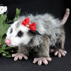 Example item realistic toy possum pet portrait