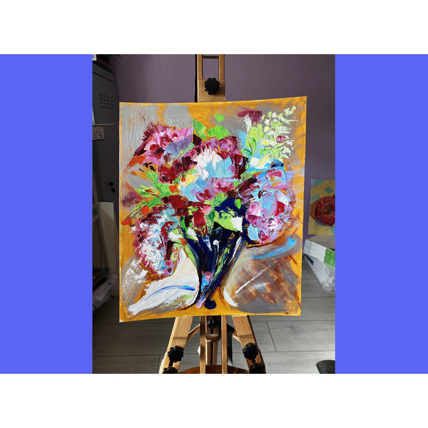 Bouquet oil painting floral original art expressive  -26.jpg