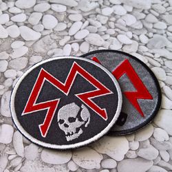Cosplay Metro Patch Sew on Sparta patch Metro Ranger Symbol Moral patch Hook and Loop