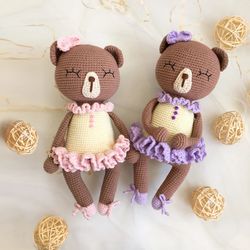 Teddy bear Tiffany - crochet cute toy pattern