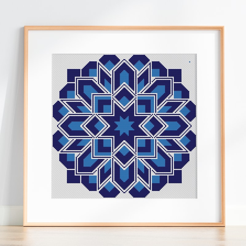 geometric cross stitch pattern