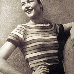 vintage knitting pattern 34 slipover women