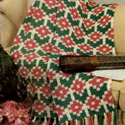 Vintage Crochet Pattern 38 Spring Posies Afghan