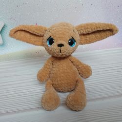 Crochet plush fennec, fennec fox, fennec cute, birthday gift, baby fennec, stuffed fennec, gift for her, decoration toys