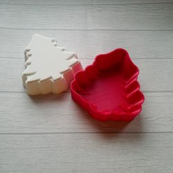 christmas tree bath bomb mold 3d stl file for 3d printing