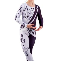 Figure skating costume Notes for girls and boys Gymnastic leotard Gymnastic dress