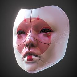 Robot Geisha  Tokyo mask