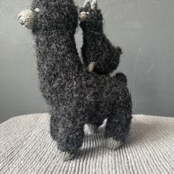 Llama family (alpaca) handmade toys