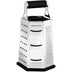 6 Sided Cheese Shredder Kitchen Cheese Grater Stainless Steel
