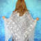 White embroidered Orenburg Russian shawl, Lace wedding shawl, Warm bridal cape, Hand knit cover up, Wool wrap, Handmade stole, Kerchief, Big scarf 2.jpg