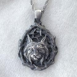 lynx head.lynx pendant.lynx charm.lynx necklace.animal totem.bobcat necklace.bobcat pendant.bobcat charm.cat pendant.cat