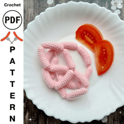 Crochet Pattern String Sausage, hanging crochet sausage