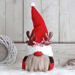 Handmade Christmas reindeer gnome