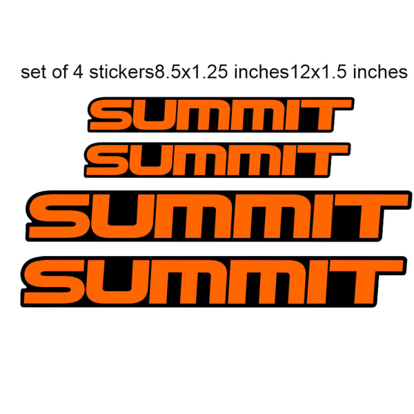 Summit Racing Sticker Sheet Snowmobile Sled Decal Stickers Kit SUMMIT | Inspire Uplift