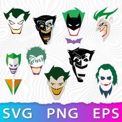 Joker SVG, Joker Logo Transparent, Joker PNG Face, Joker Face Paint PNG, The Joker SVG