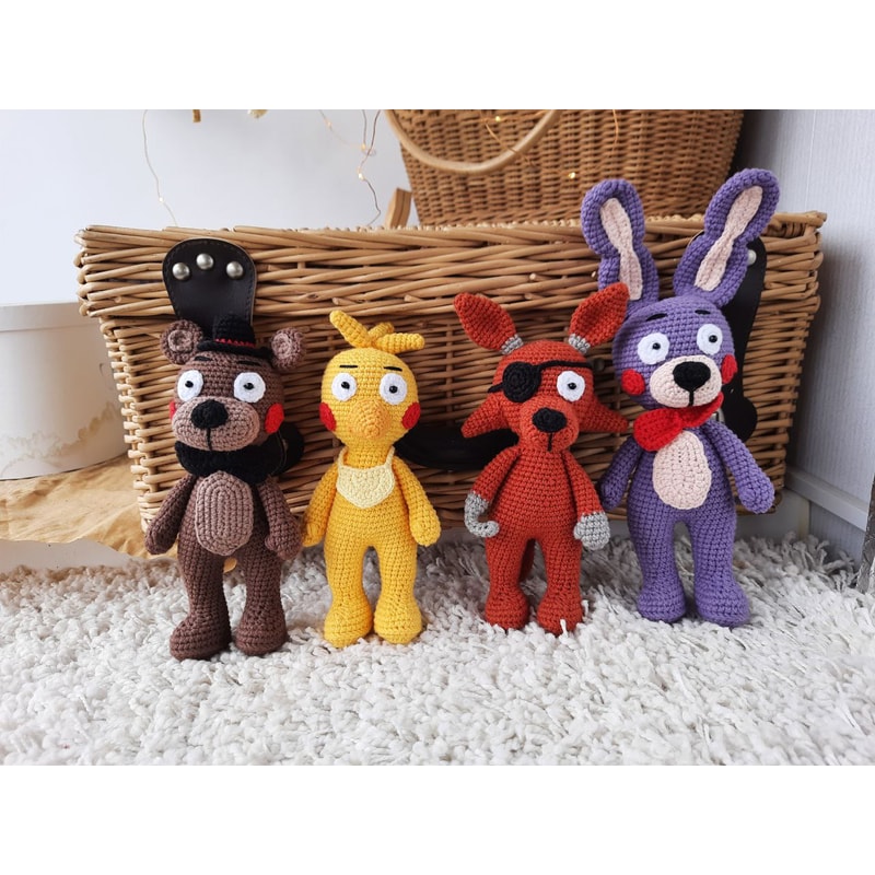 Amigurumi set 5 Night's at Freddy crochet pattern. Amigurumi | Inspire ...