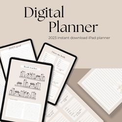 2023 Digital Planner - Digital Planning, Dated Planner, Notability Planner, Minimal Planner, iPad Planner,