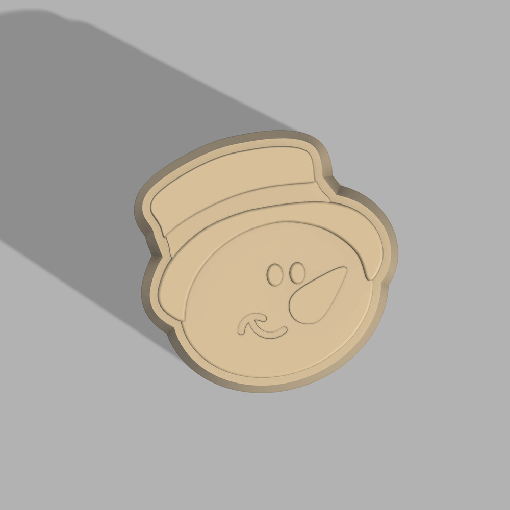 Snowman Bath Bomb Mold 3D model