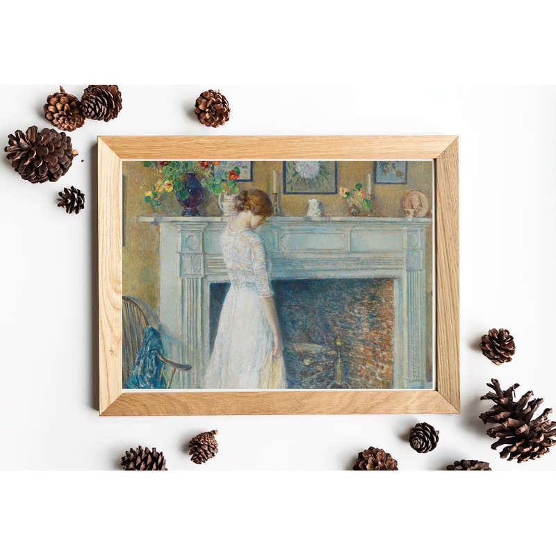 vintage fireplace wall art print.jpg
