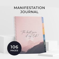 Manifestation Journal, Goal Planner, A5 Size