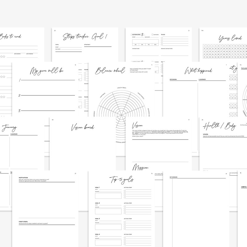 a5 mental health planner