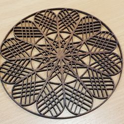 Digital Template Cnc Router Files Openwork Panel Cnc Files for Wood Laser Cut Pattern
