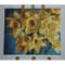 yellow daffodils bouquet on blue background flowers oil painting on canvas f.jpg