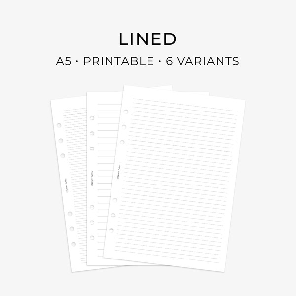 printable lined pages