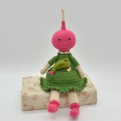 Amigurumi Radish doll vegetables food crochet pattern