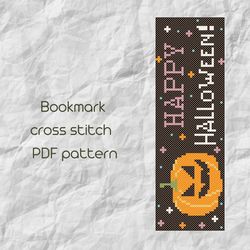 bookmark cross stitch pattern / halloween cross stitch / easy cross stitch / pdf pattern / pdf instant download /141/