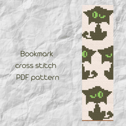 Bookmark cross stitch pattern / Cat ornament cross stitch / Easy cross stitch / PDF Pattern / PDF Instant Download /149/